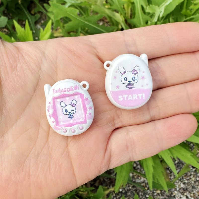 Jewelry Making Material - Random1-6pcs Tamagotchi Bead Accessories Acrylic Cartoon