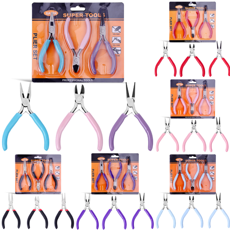 Jewelry Making Round Nose Pliers - 3Pcs Mini Jewelry Pliers Set Includes