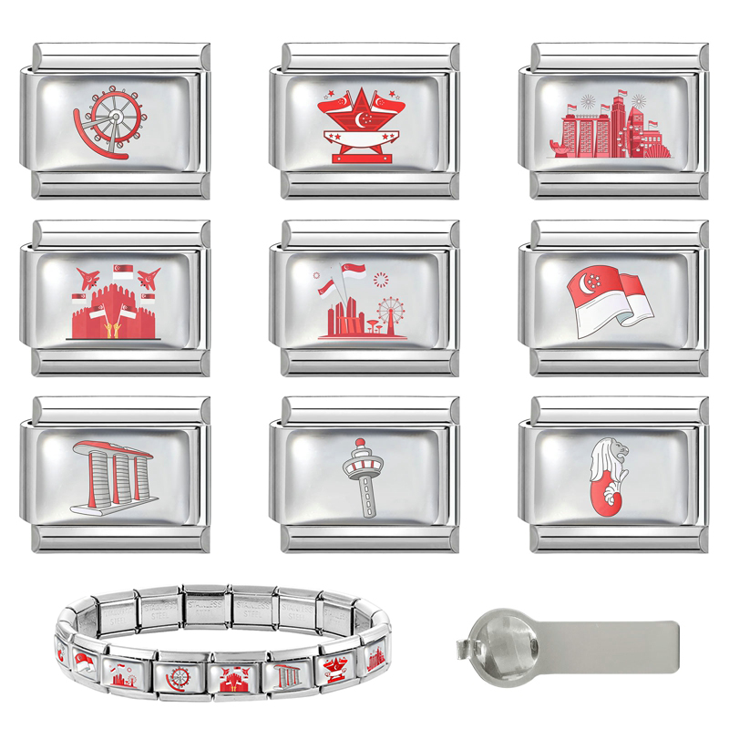 Jewelry Making Singapore - Y2K Singapore National Day Series Red