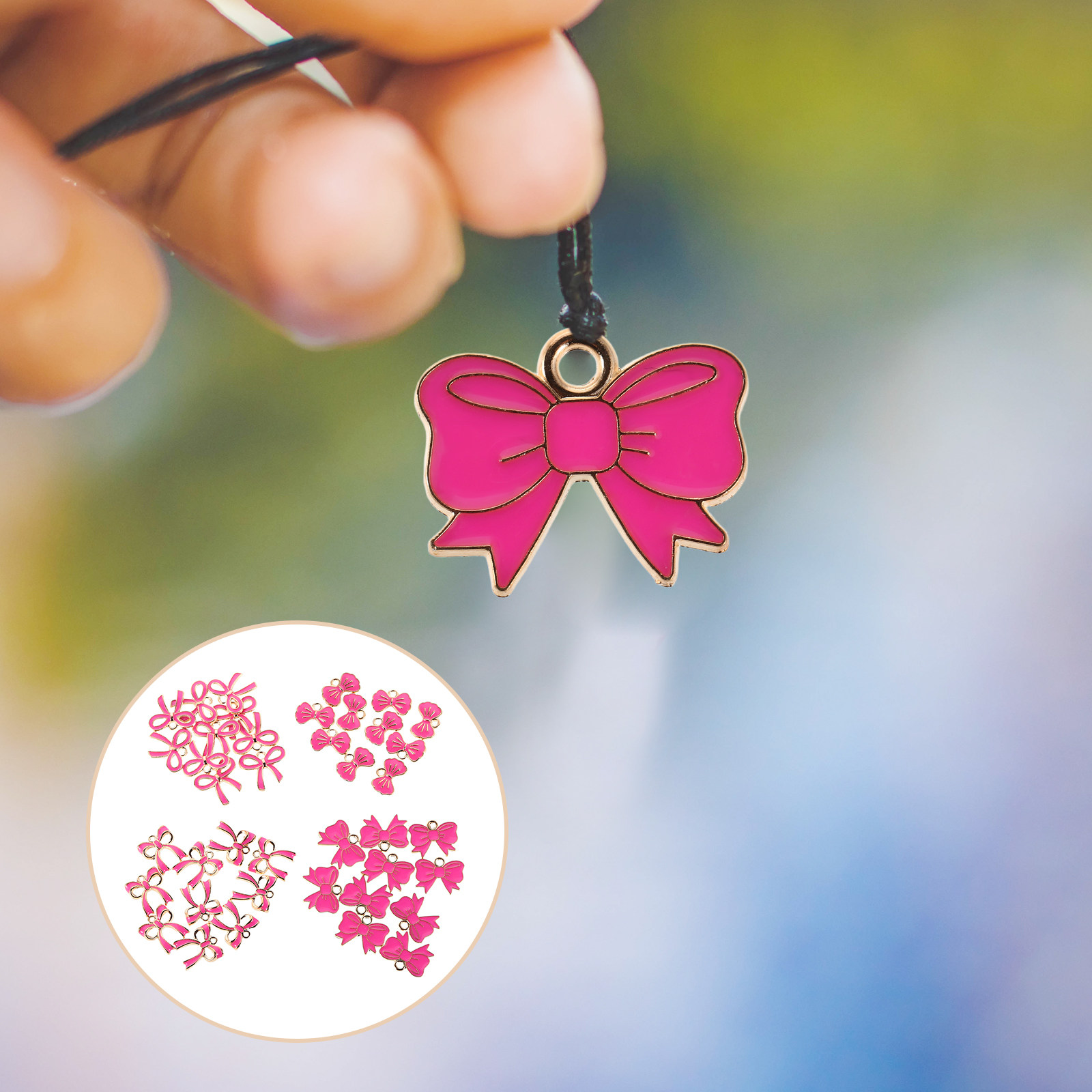 Jewelry Making For Teens - 40Pcs Bowknot Charms Alloy Pendant Cute