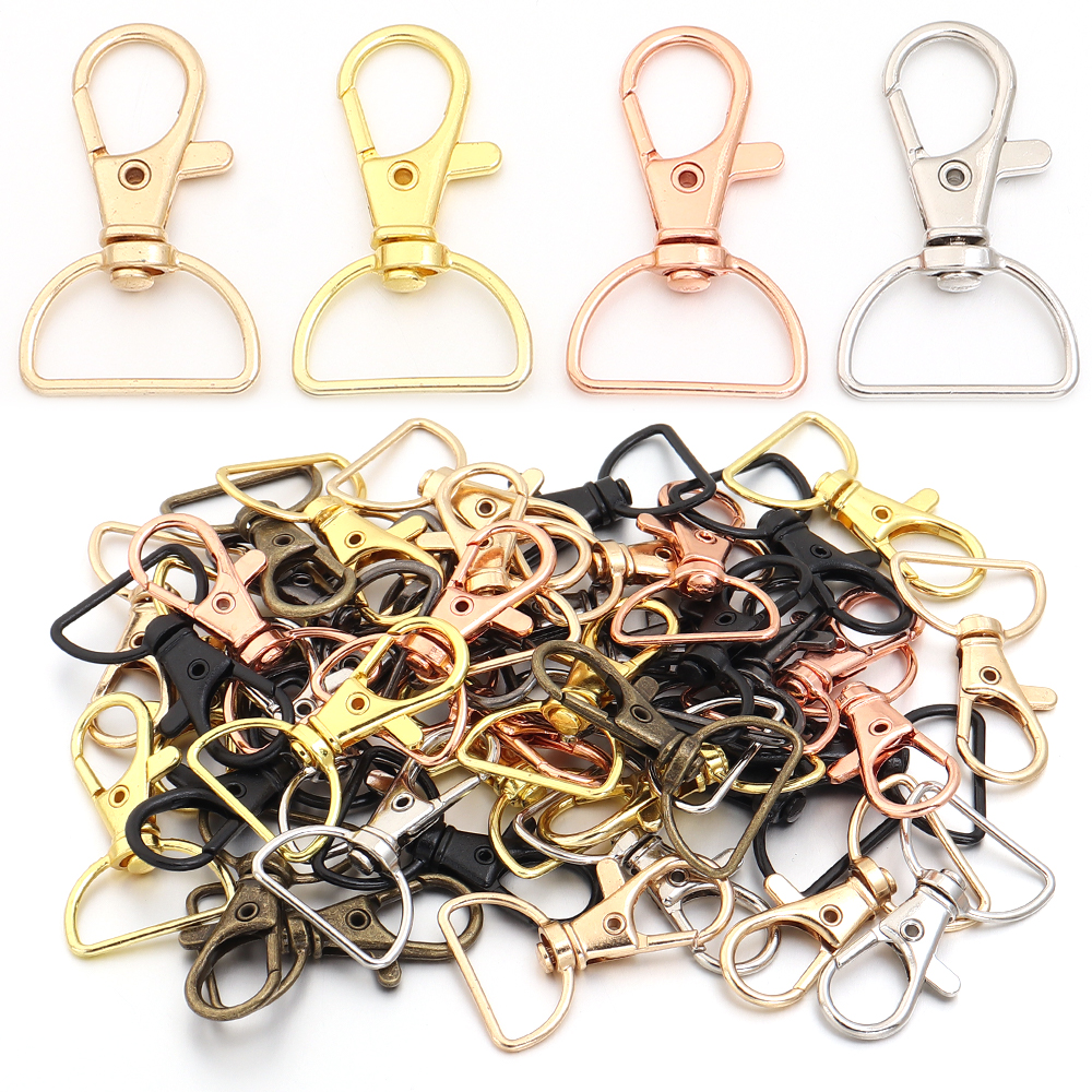 Jewelry Making Chain - 10pcs/lot Metal Swivel Clasps With D