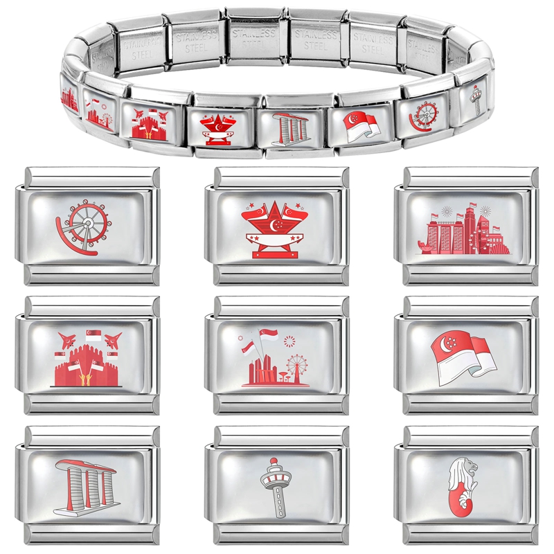 New Singapore National Day Ser - Jewelry Making Singapore reseña y precio