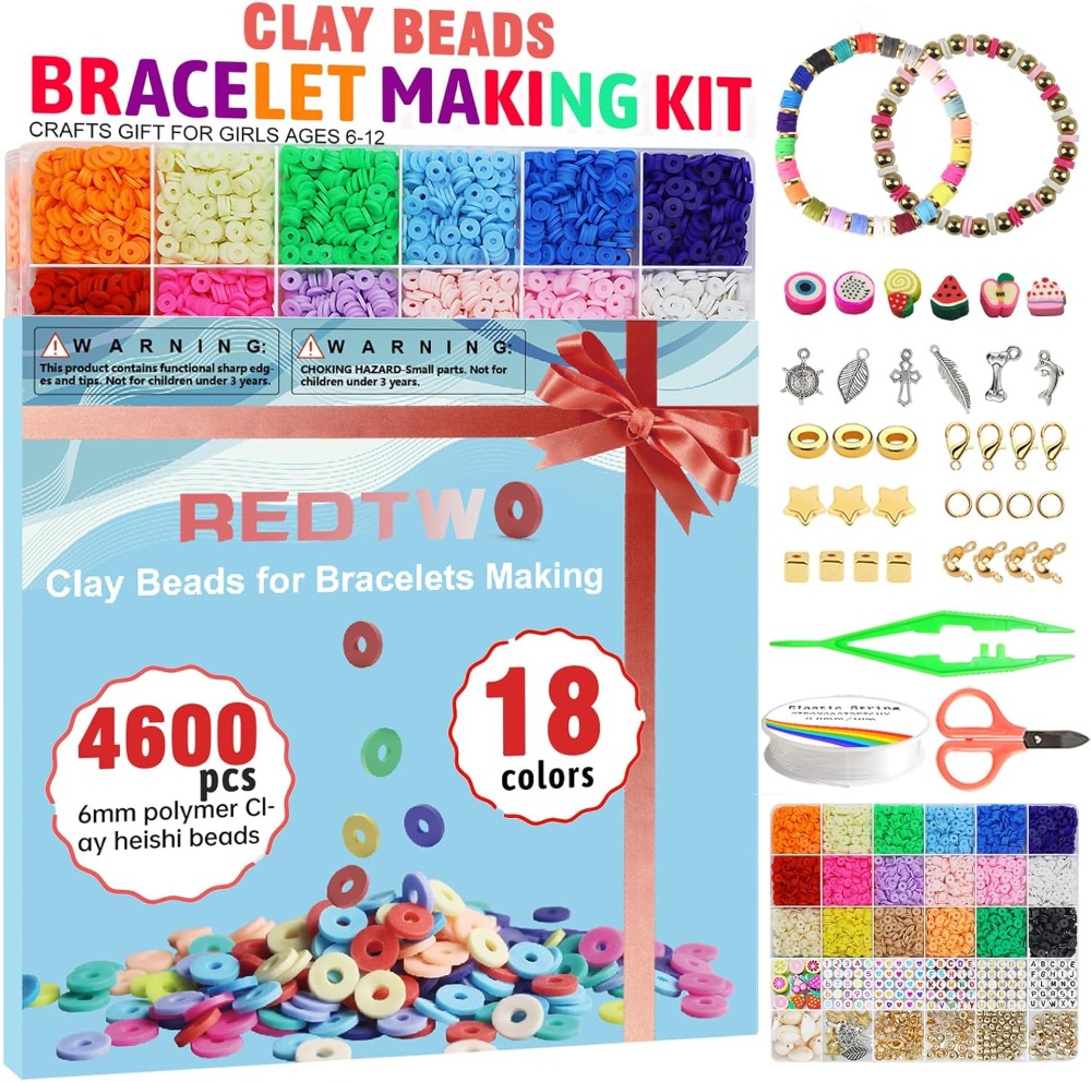 5100 Clay Beads Bracelet Makin - Jewelry Making For Teens reseña y precio