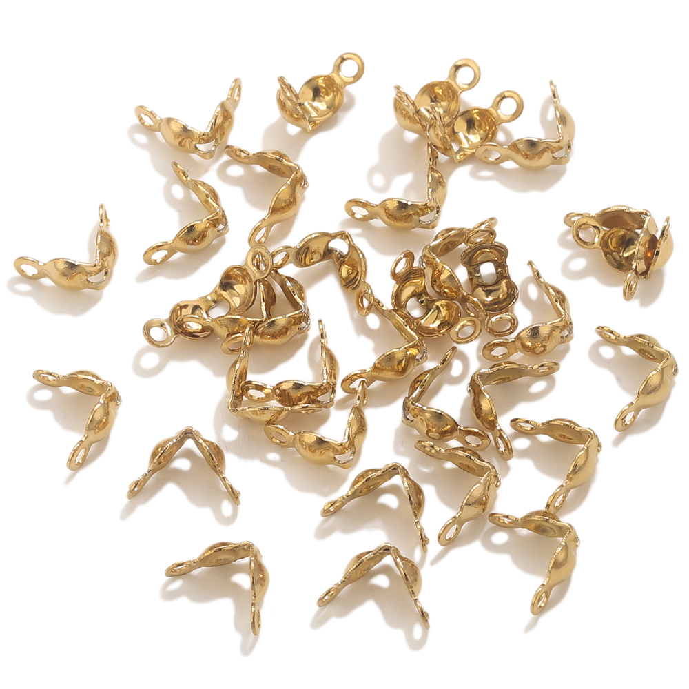 50pcs PVD Gold Plated Stainles - Jewelry Making Material reseña y precio