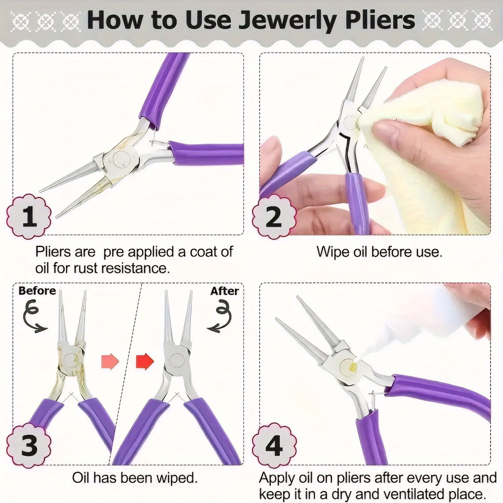 8 pieces/set jewelry making pl - Jewelry Making Round Nose Pliers reseña y precio