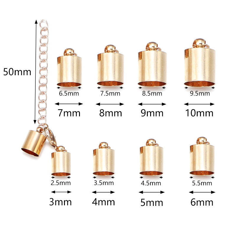 10Sets Leather Cord End Caps W - Jewelry Making Chain reseña y precio