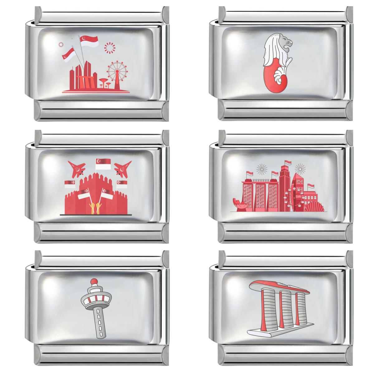 New Singapore National Day Ser - Jewelry Making Singapore reseña y precio