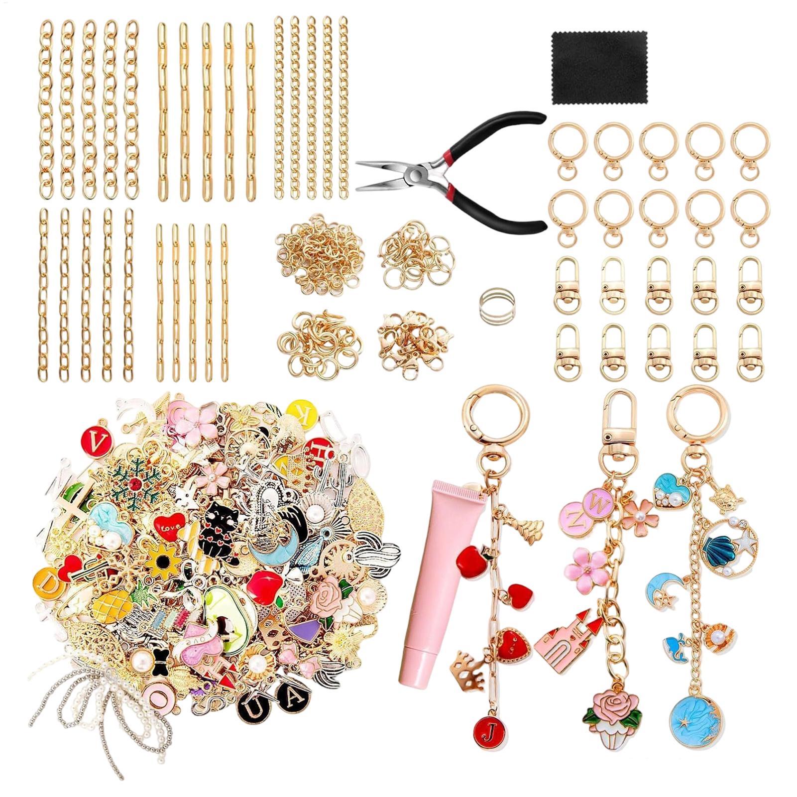 325-Piece DIY Bag Charm Making - Jewelry Making For Teens reseña y precio