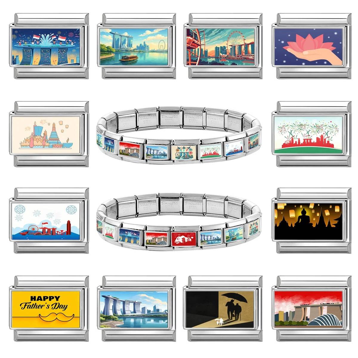 New Y2K Singapore National Day - Jewelry Making Singapore reseña y precio