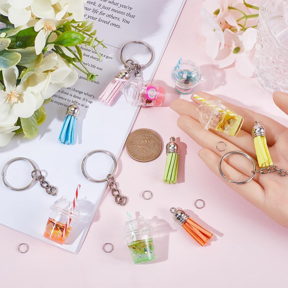 35Pcs DIY 5 Sets Bubble Tea Ke - Jewelry Making Chain reseña y precio