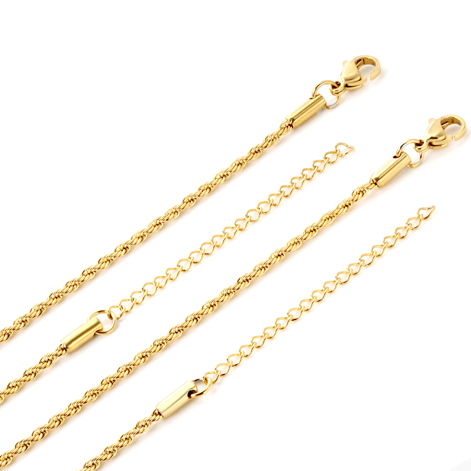 10pcs 2mm 45+5cm Rope Necklace - Jewelry Making Singapore reseña y precio