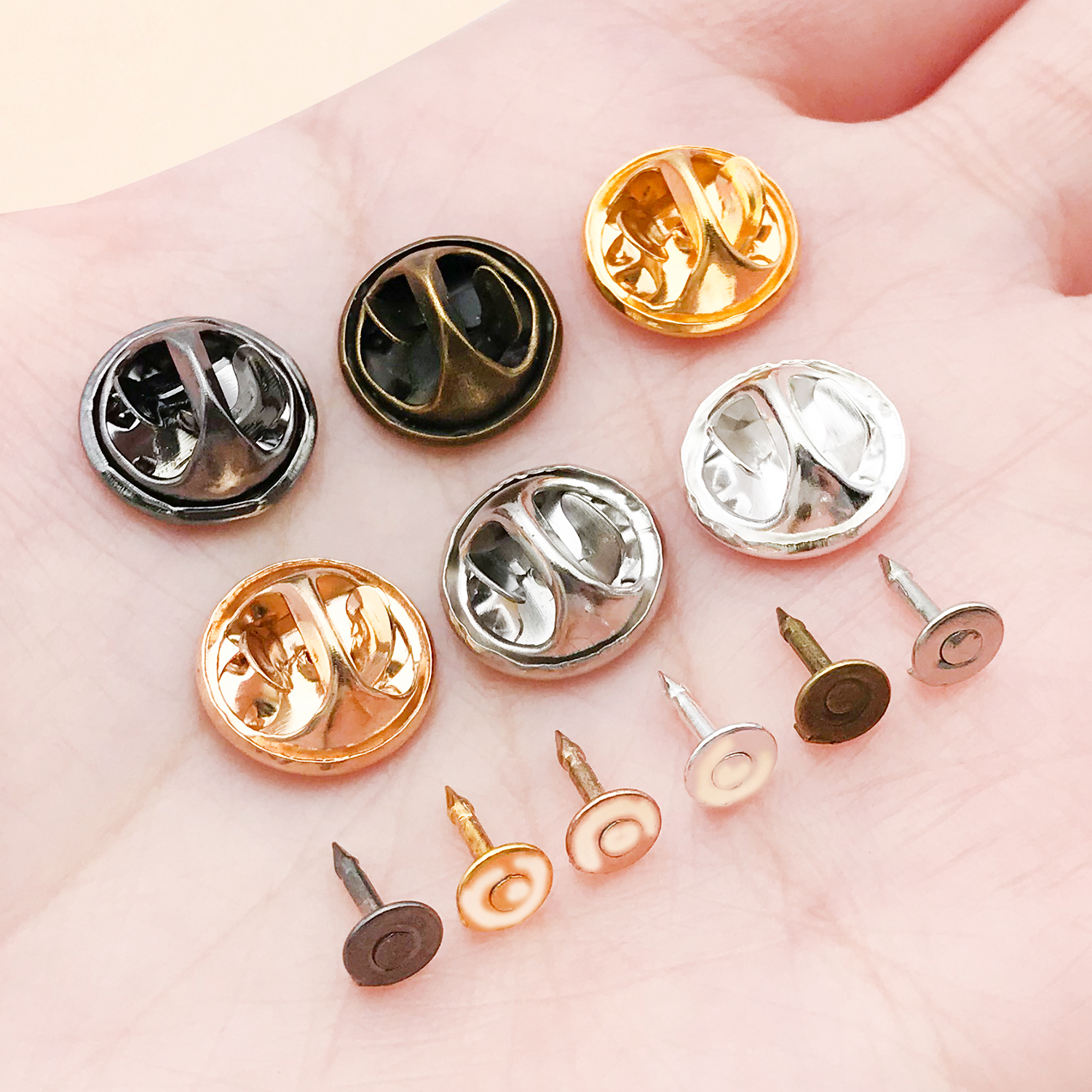 50pcs 8mm 11mm Pin+ Back Stabb - Jewelry Making Pins reseña y precio