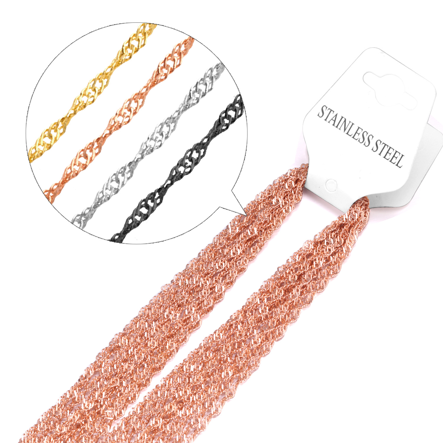 LUXUSTEEL 2mm 10Pcs/Lot Wave T - Jewelry Making Singapore reseña y precio