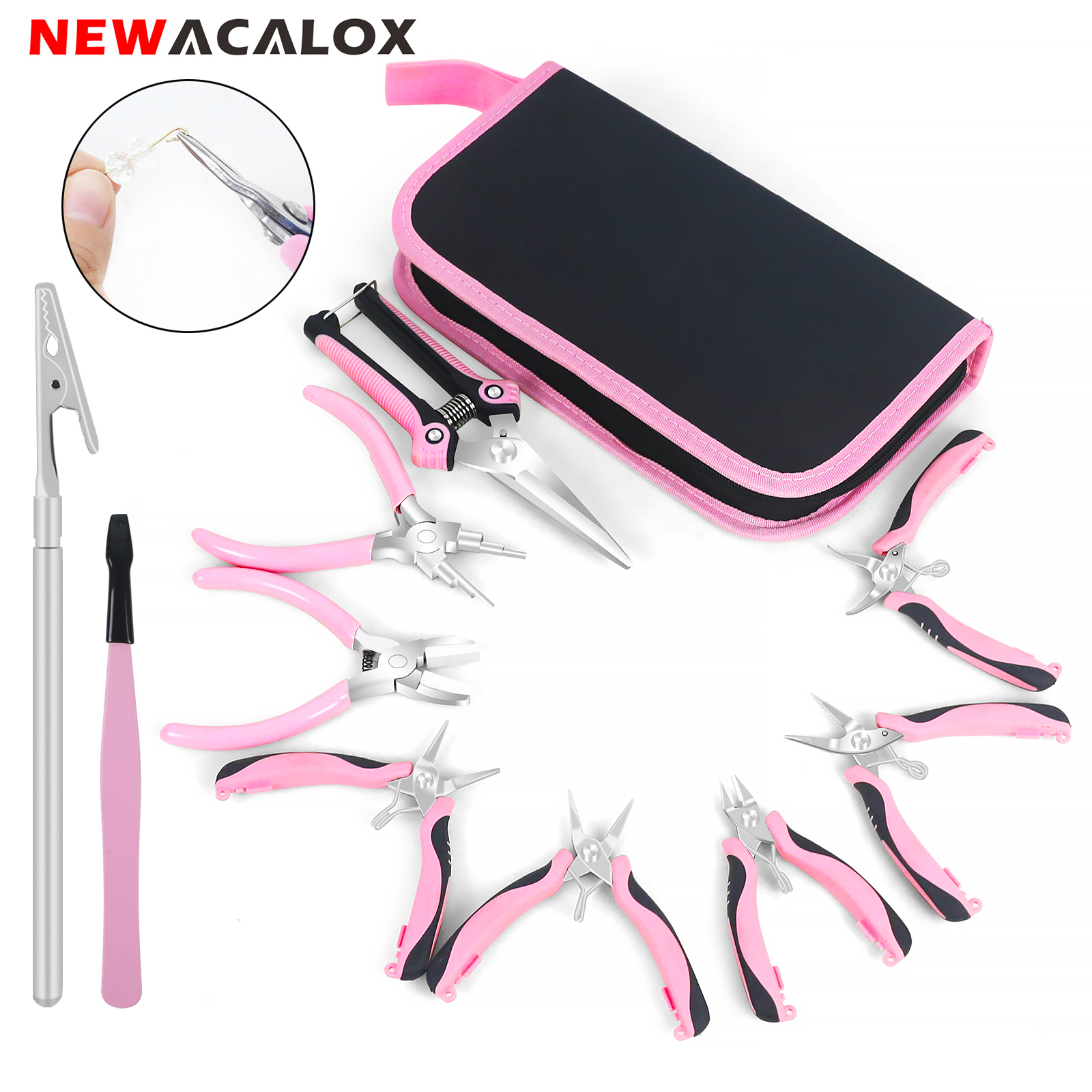 NEWACALOX Mini Jewelry Pliers  - Jewelry Making Round Nose Pliers reseña y precio