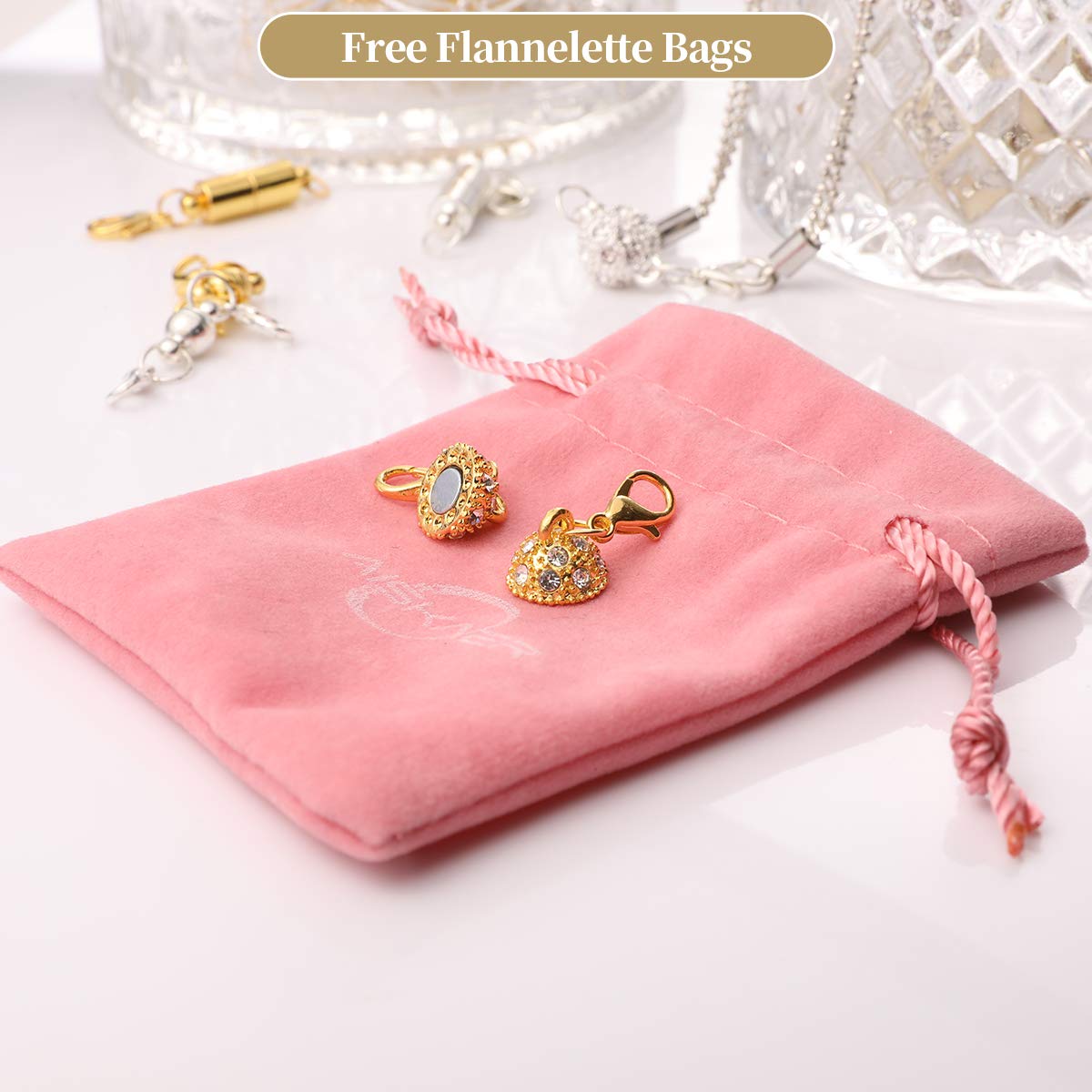 12 Pieces Magnetic Necklace Cl - Jewelry Making Chain reseña y precio