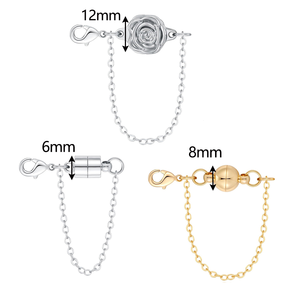 5pcs Rose Magnet Connected Cla - Jewelry Making Chain reseña y precio