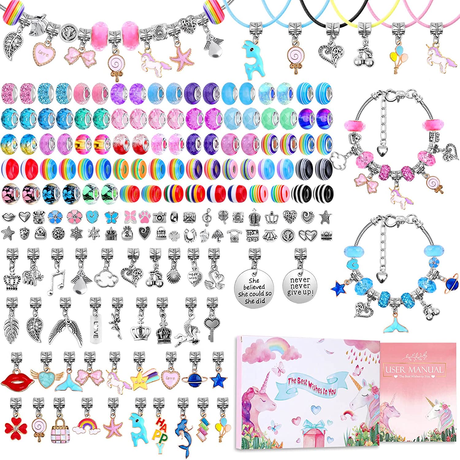 Charm Bracelet Making Kit DIY  - Jewelry Making For Teens reseña y precio