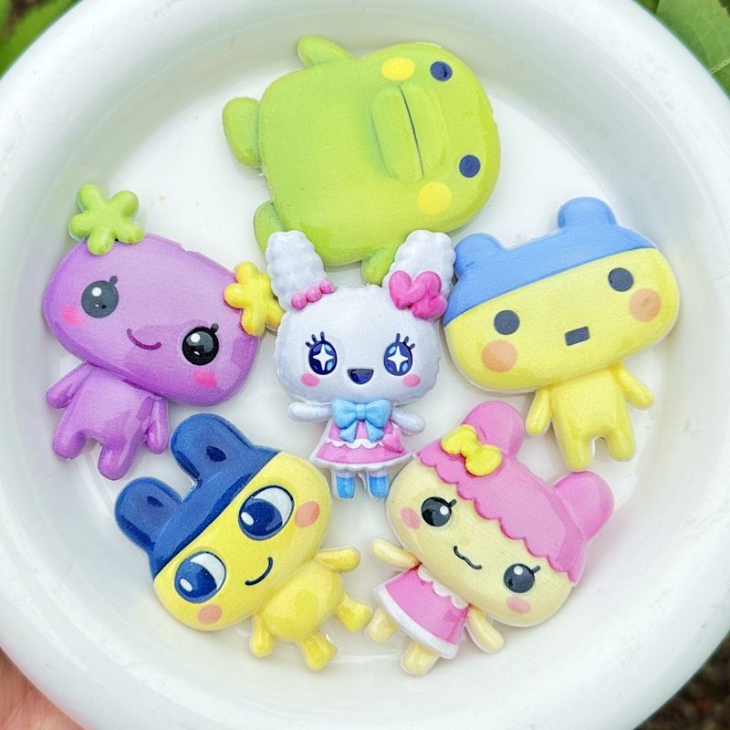 45mm Cartoon Tamagotchi double - Jewelry Making Material reseña y precio