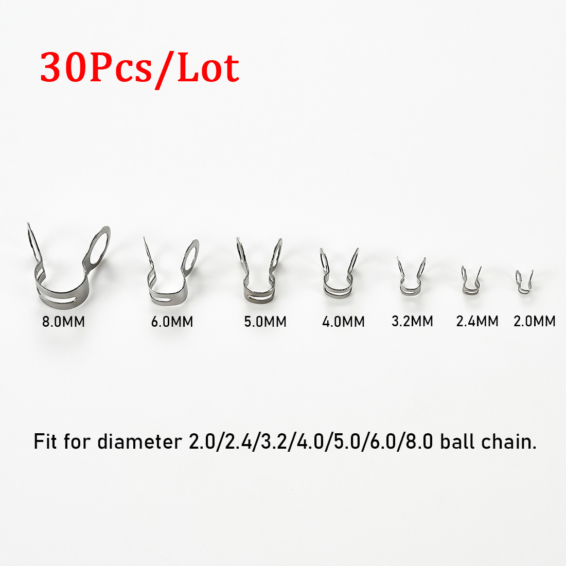 30Pcs Stainless Steel Ball Cha - Jewelry Making Chain reseña y precio