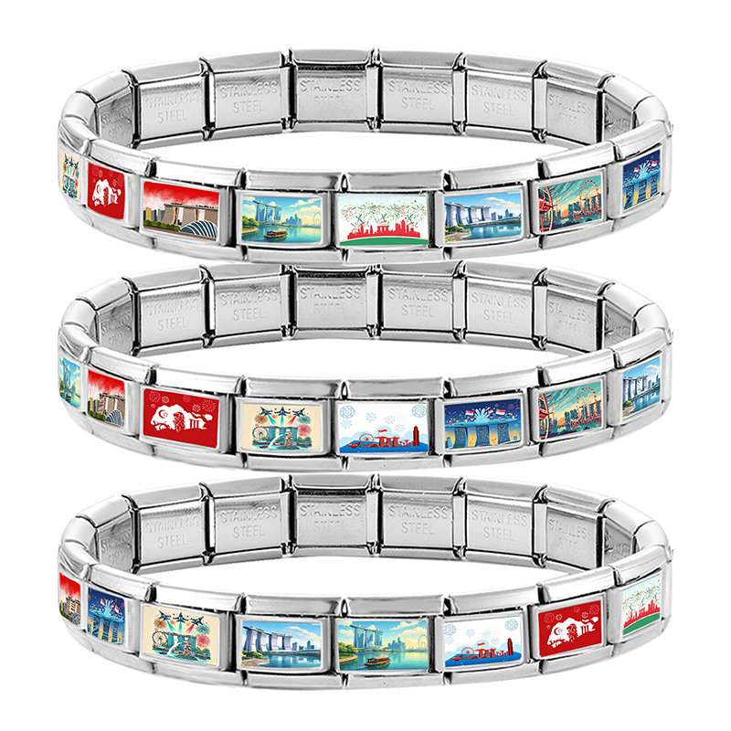 Y2K Singapore National Day Mer - Jewelry Making Singapore reseña y precio