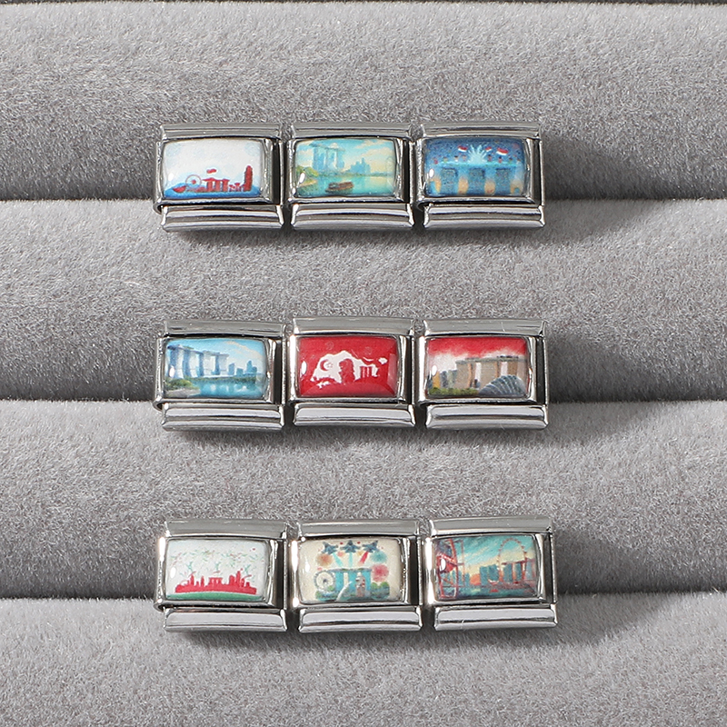 Y2K Singapore National Day Mer - Jewelry Making Singapore reseña y precio