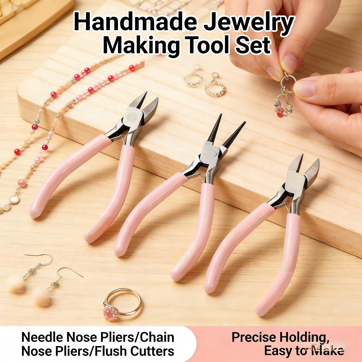 3Pcs Jewelry Pliers Set - Prec - Jewelry Making Round Nose Pliers reseña y precio