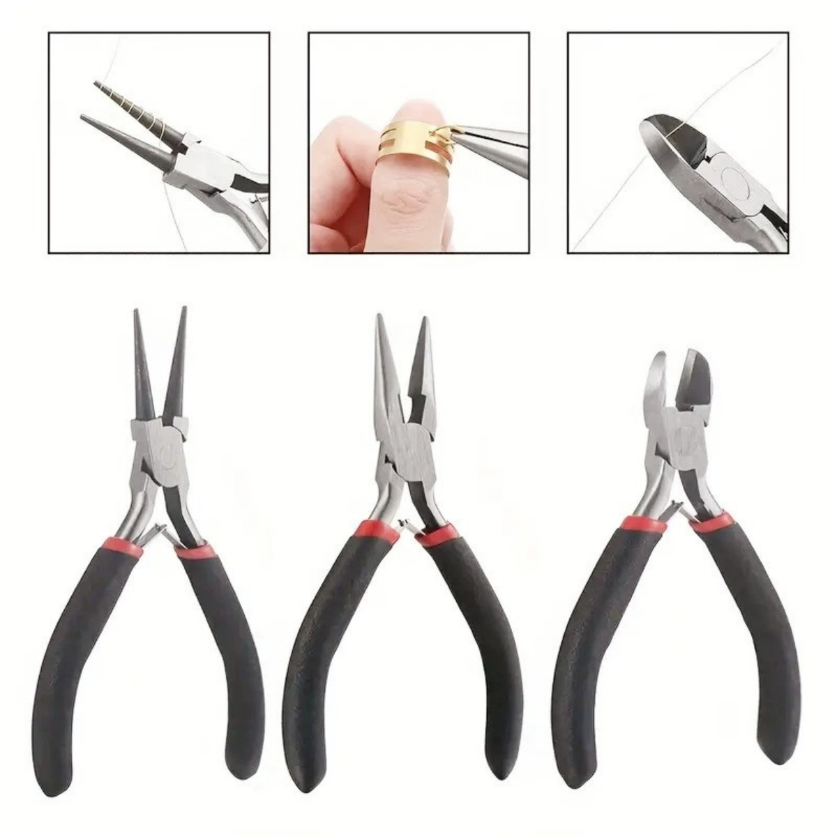 3Pcs Jewelry Pliers Set - Prec - Jewelry Making Round Nose Pliers reseña y precio