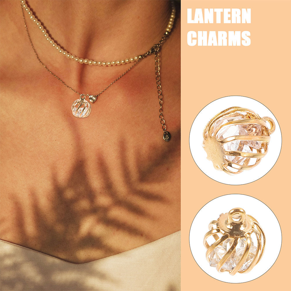 10Pcs Lantern Charms Hollow Ou - Jewelry Making For Teens reseña y precio
