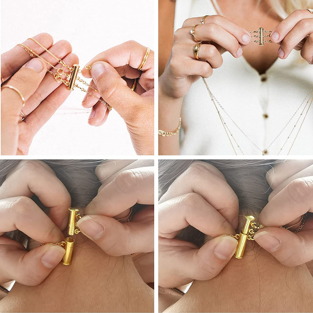 2pcs Multi Strand Necklace Lay - Jewelry Making Pins reseña y precio