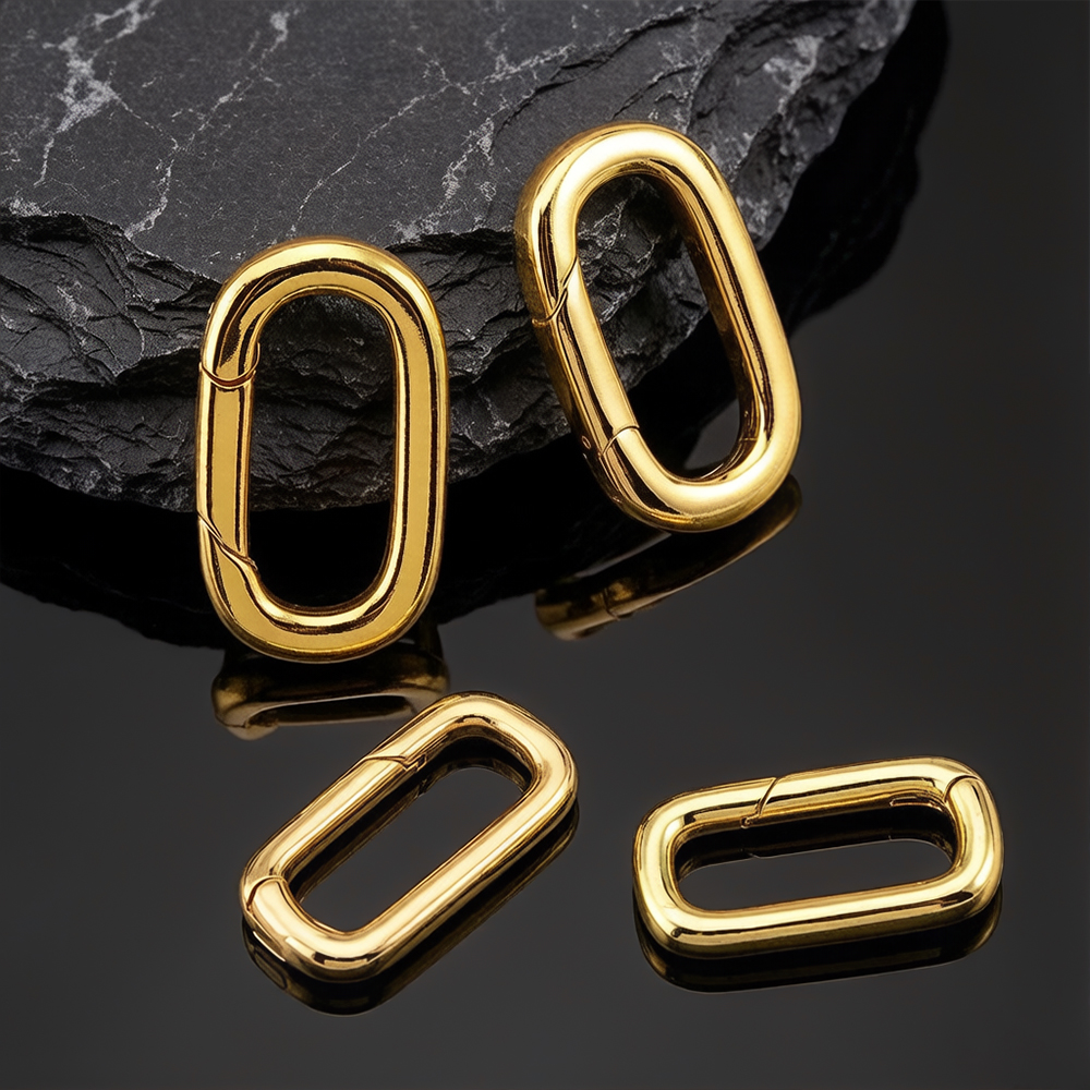 2pcs 18K Gold Plated Filled Ov - Jewelry Making Pins reseña y precio