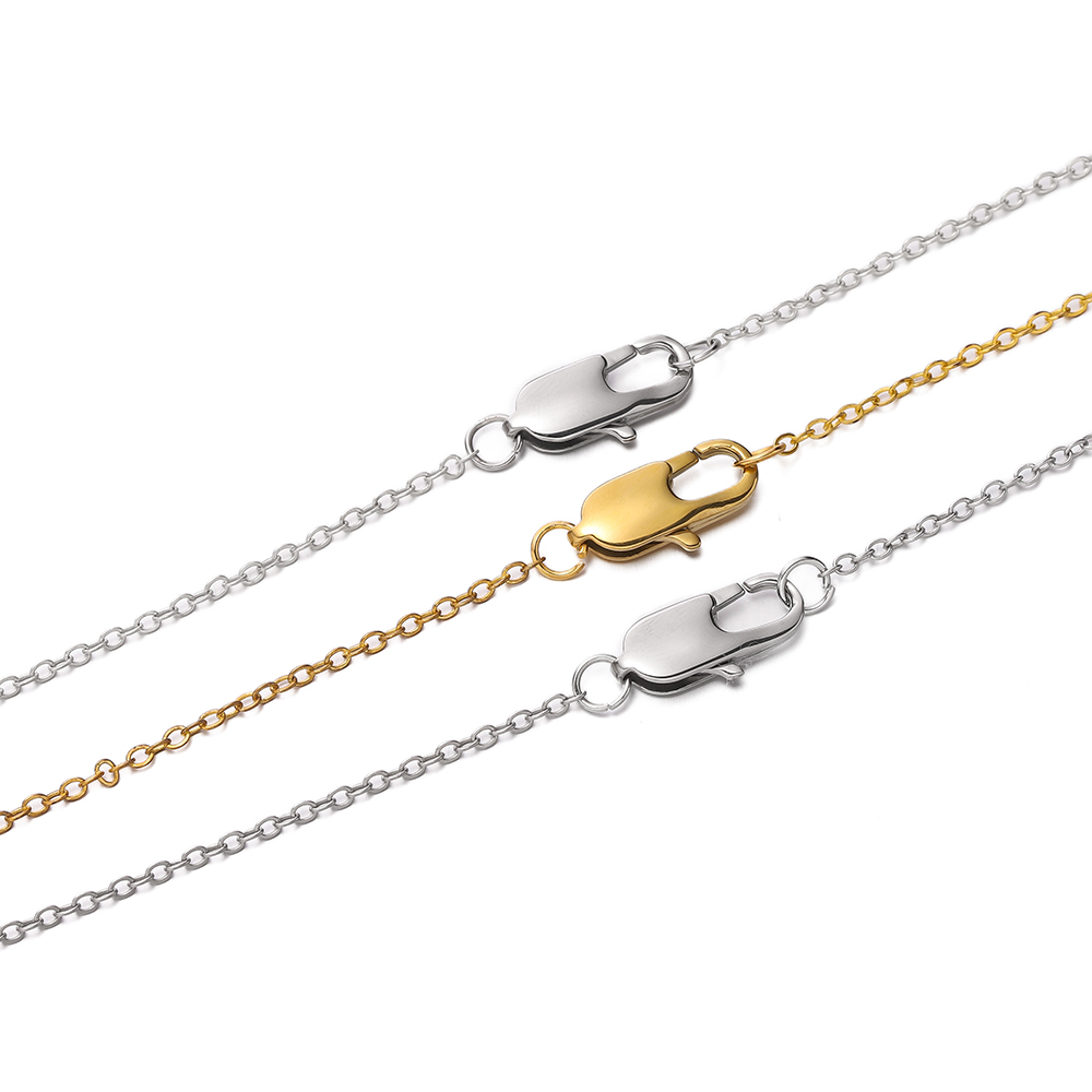 5pcs Gold/Steel Color Stainles - Jewelry Making Chain reseña y precio