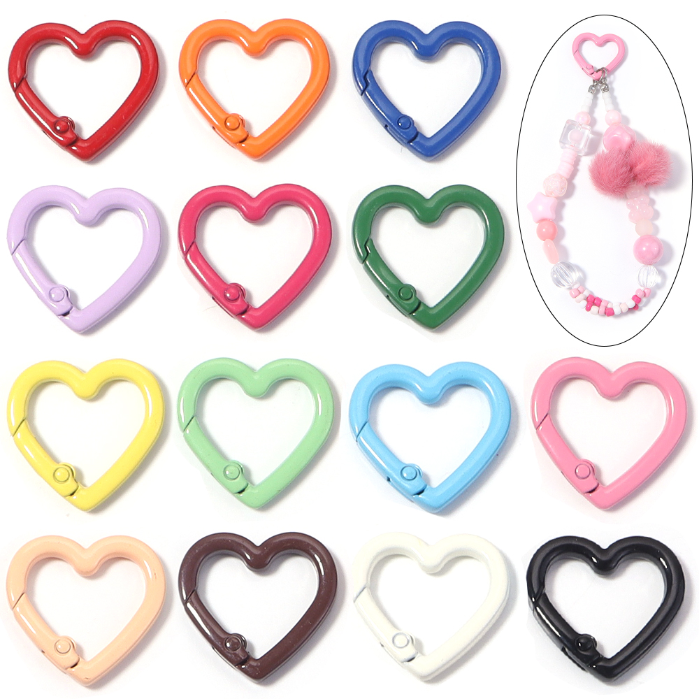 5pcs Alloy Heart Spring Clasps - Jewelry Making Pins reseña y precio
