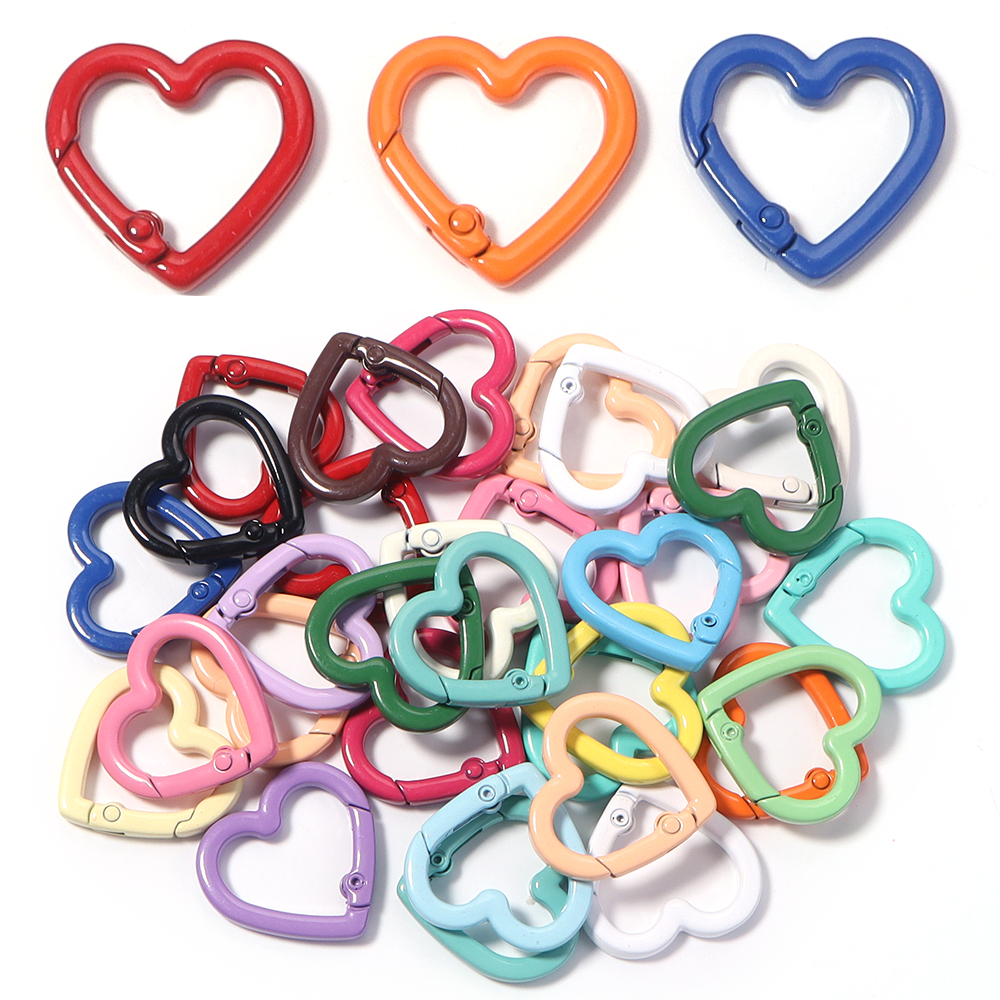 5pcs Alloy Heart Spring Clasps - Jewelry Making Pins reseña y precio