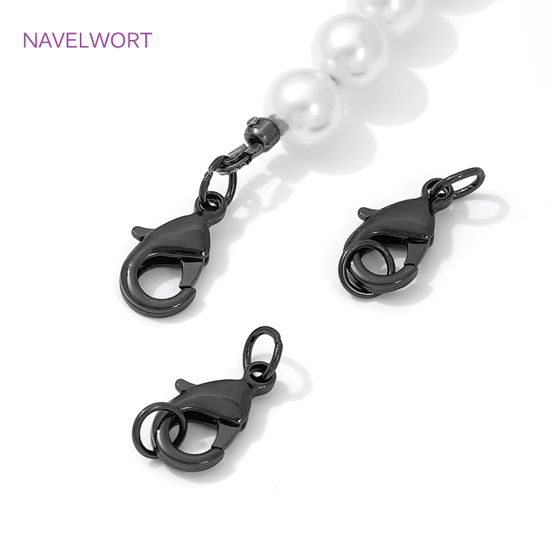 Black Color Brass Lobster Clas - Jewelry Making Chain reseña y precio