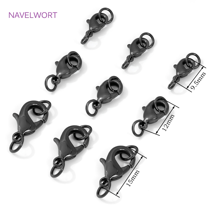 Black Color Brass Lobster Clas - Jewelry Making Chain reseña y precio