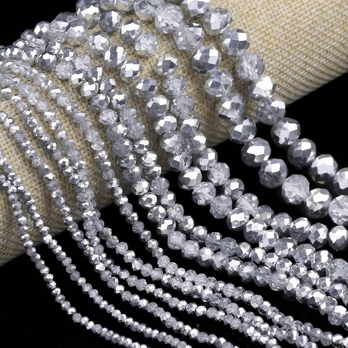 Half Silver Color Transparent  - Jewelry Making Material reseña y precio