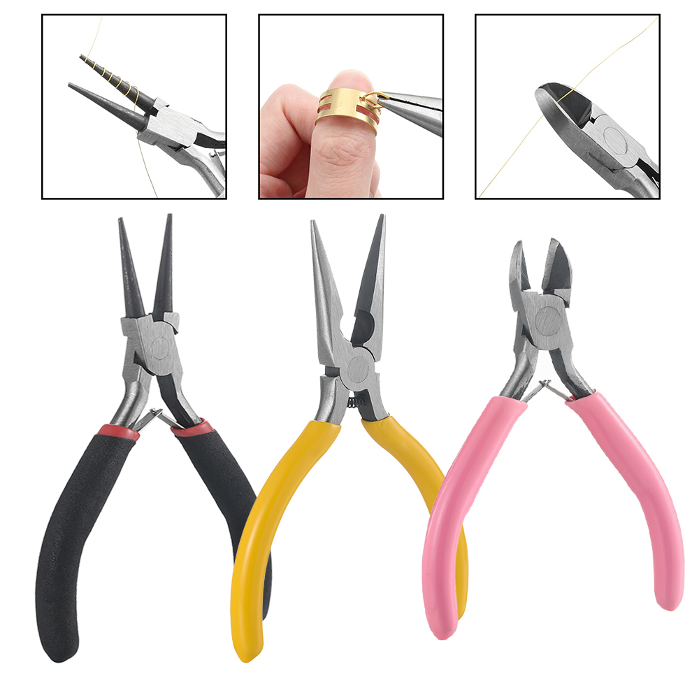 3pcs/Set 3 Styles Jewelry Plie - Jewelry Making Round Nose Pliers reseña y precio