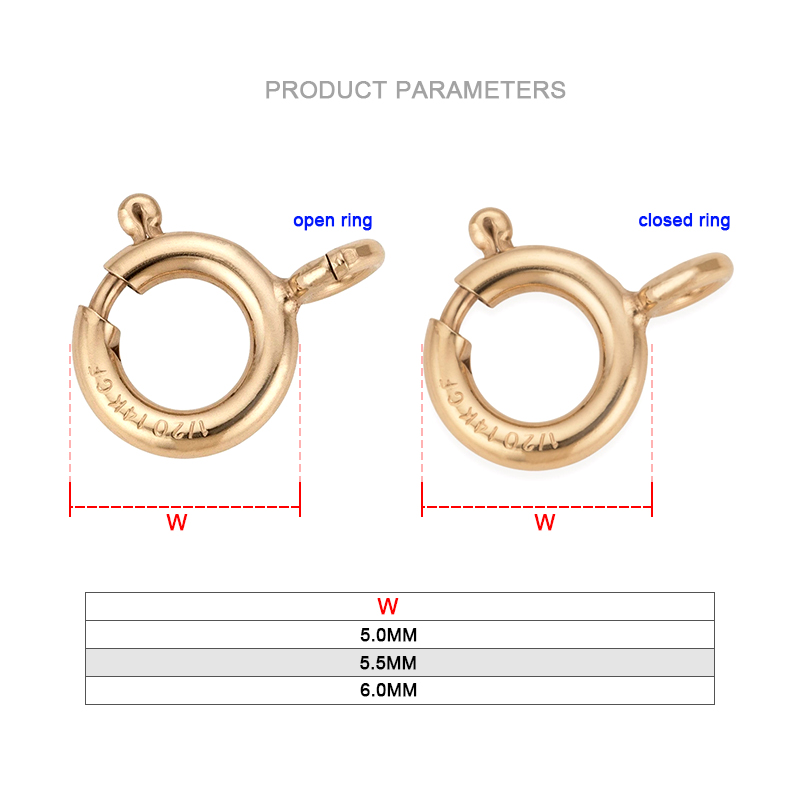 14K Gold Filled Spring Ring Cl - Jewelry Making Pins reseña y precio